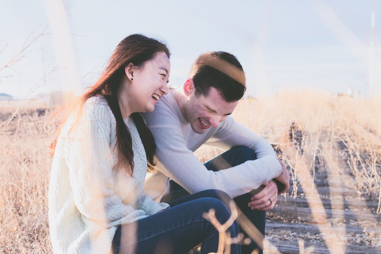 Couple talking