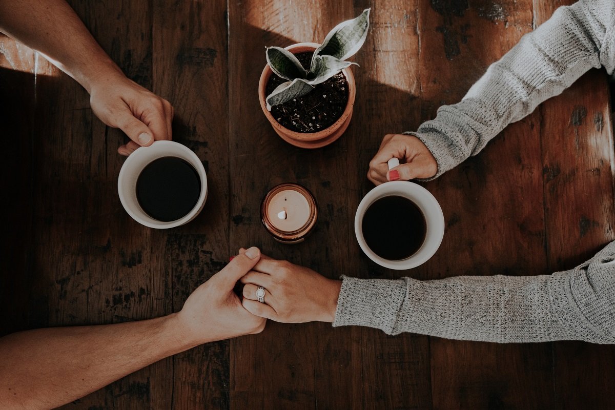 Couple Drinking Coffee